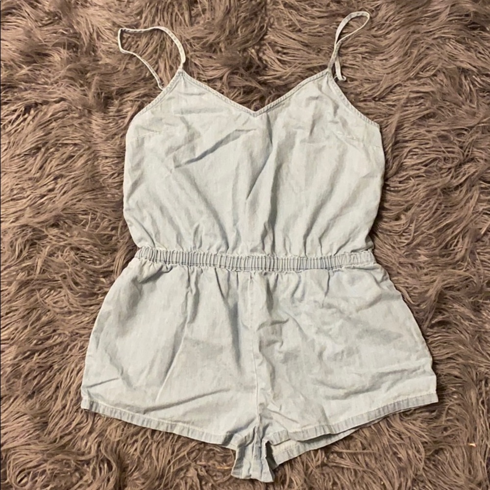Forever 21 light blue romper